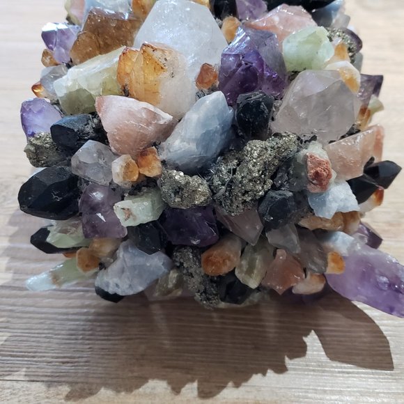 McCoy Crystal Quartz Amethyst Pyrite Cab Jewelry Box Anthropologie Free People - Picture 6 of 16